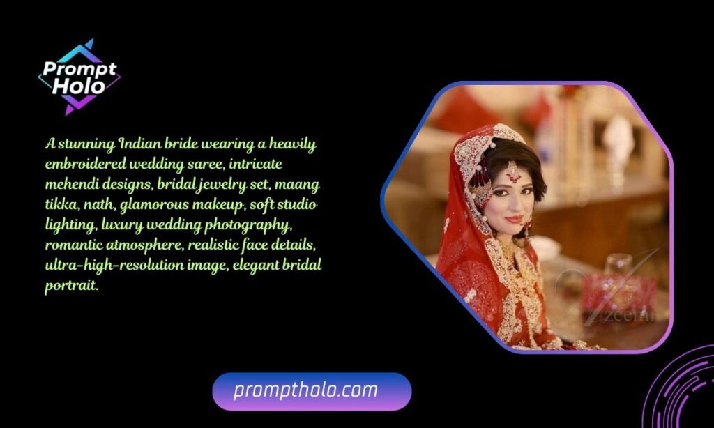 Bridal Saree Studio Photography