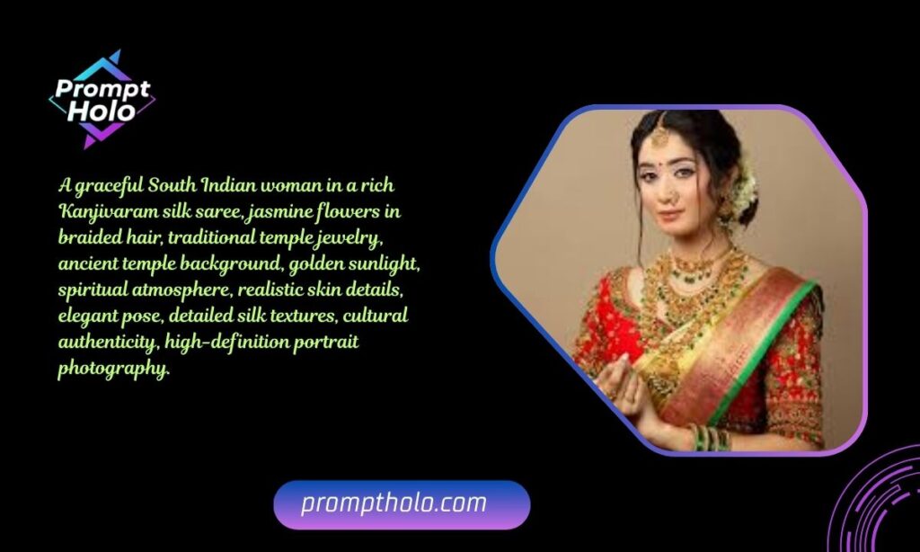 South Indian Temple Saree Style