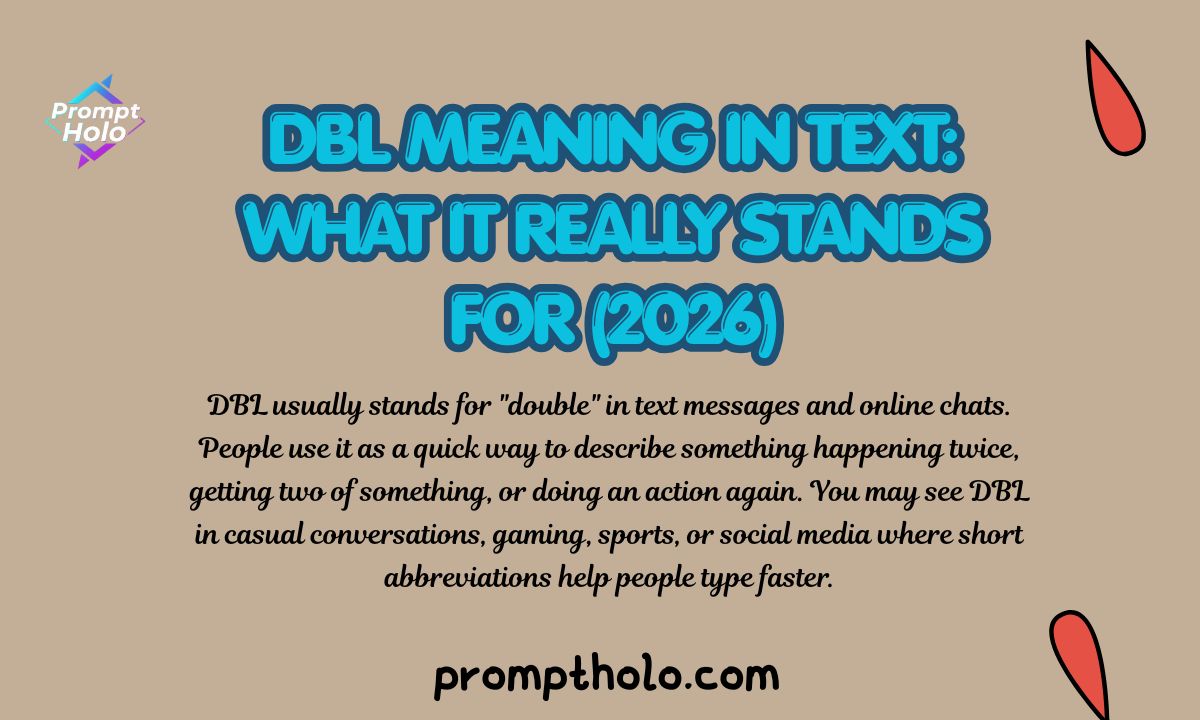 DBL Meaning in Text What It Really Stands For (2026)