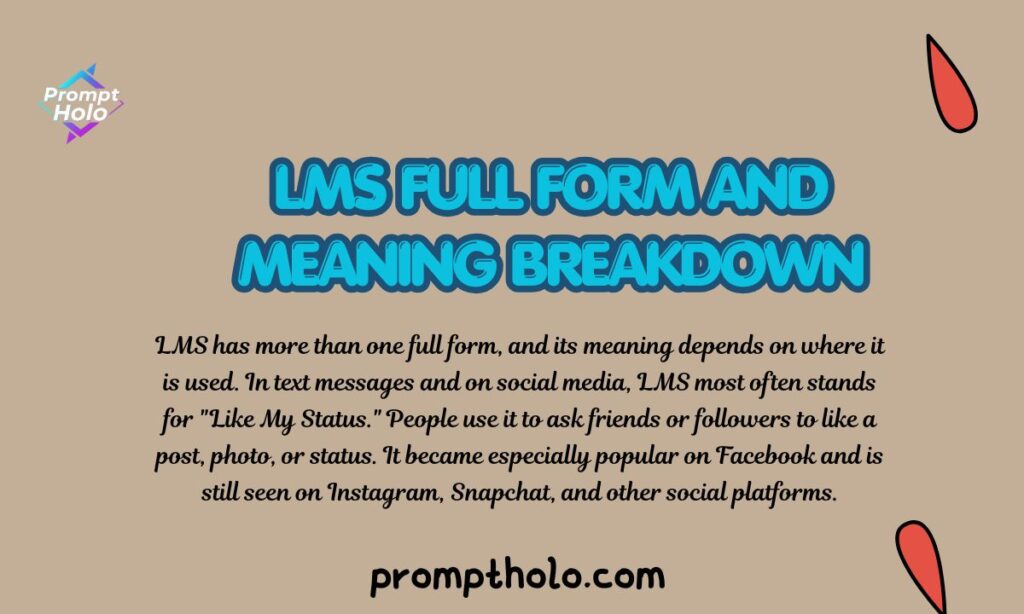 LMS Full Form and Meaning Breakdown