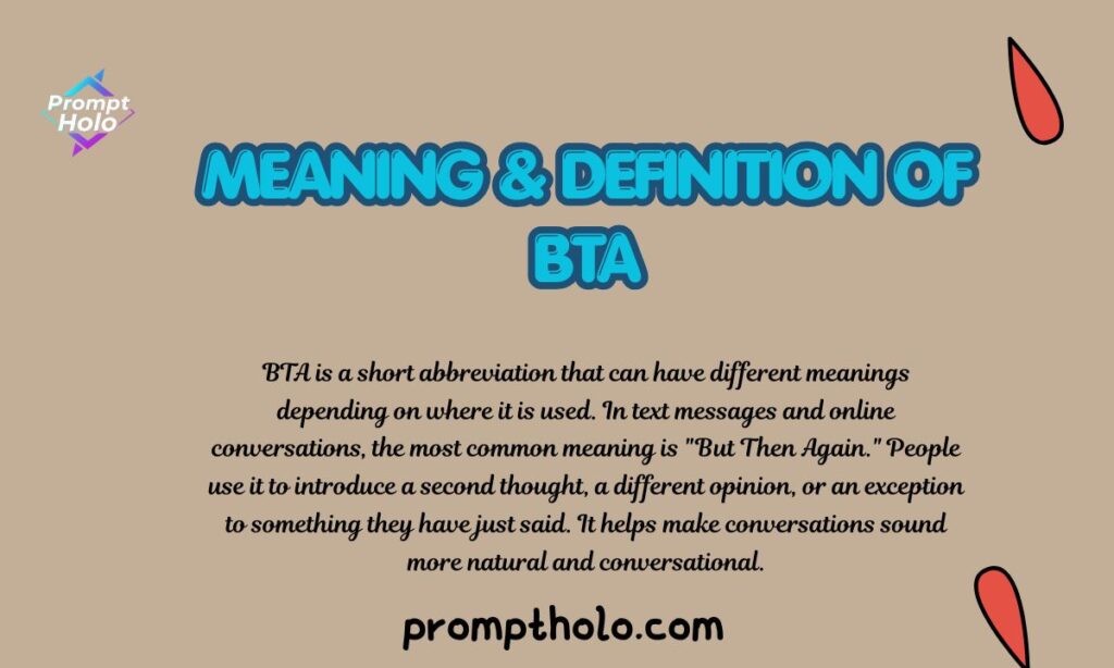 Meaning & Definition of BTA