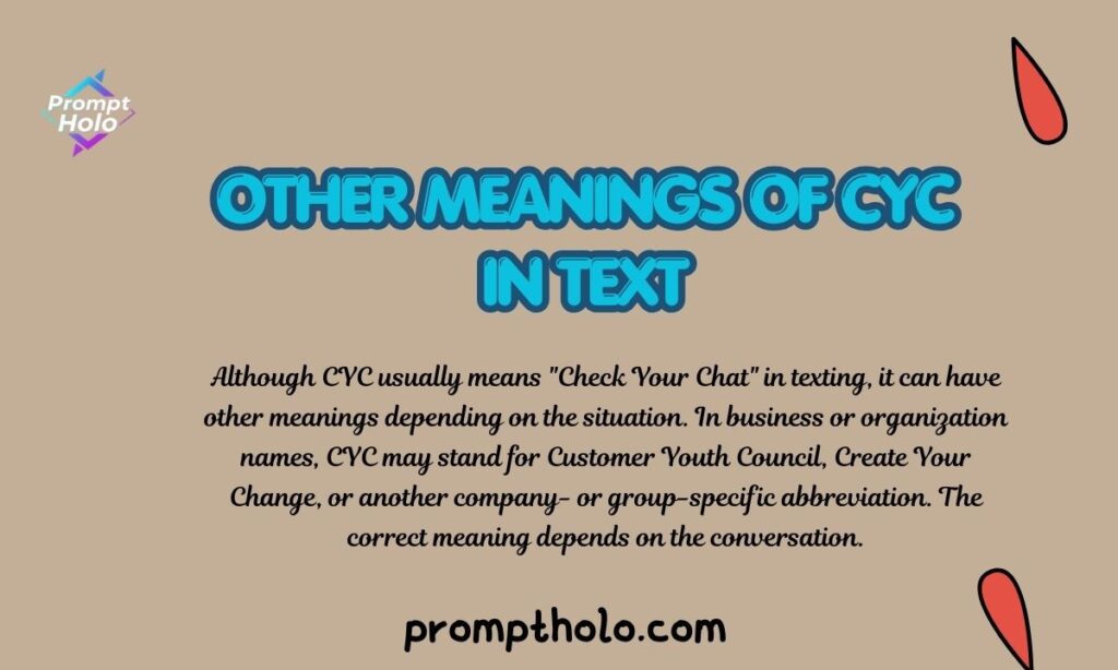 Other Meanings of CYC in Text