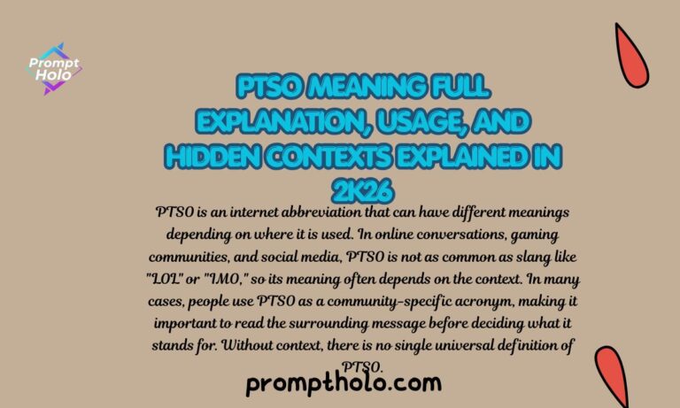 PTSO Meaning Full Explanation, Usage, and Hidden Contexts Explained In 2k26