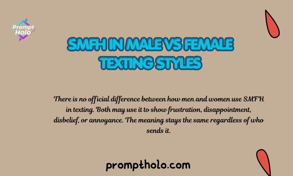 SMFH in Male vs Female Texting Styles