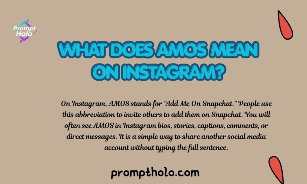 What Does AMOS Mean on Instagram