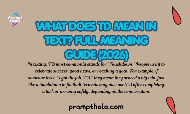 What Does TD Mean in Text Full Meaning Guide (2026)