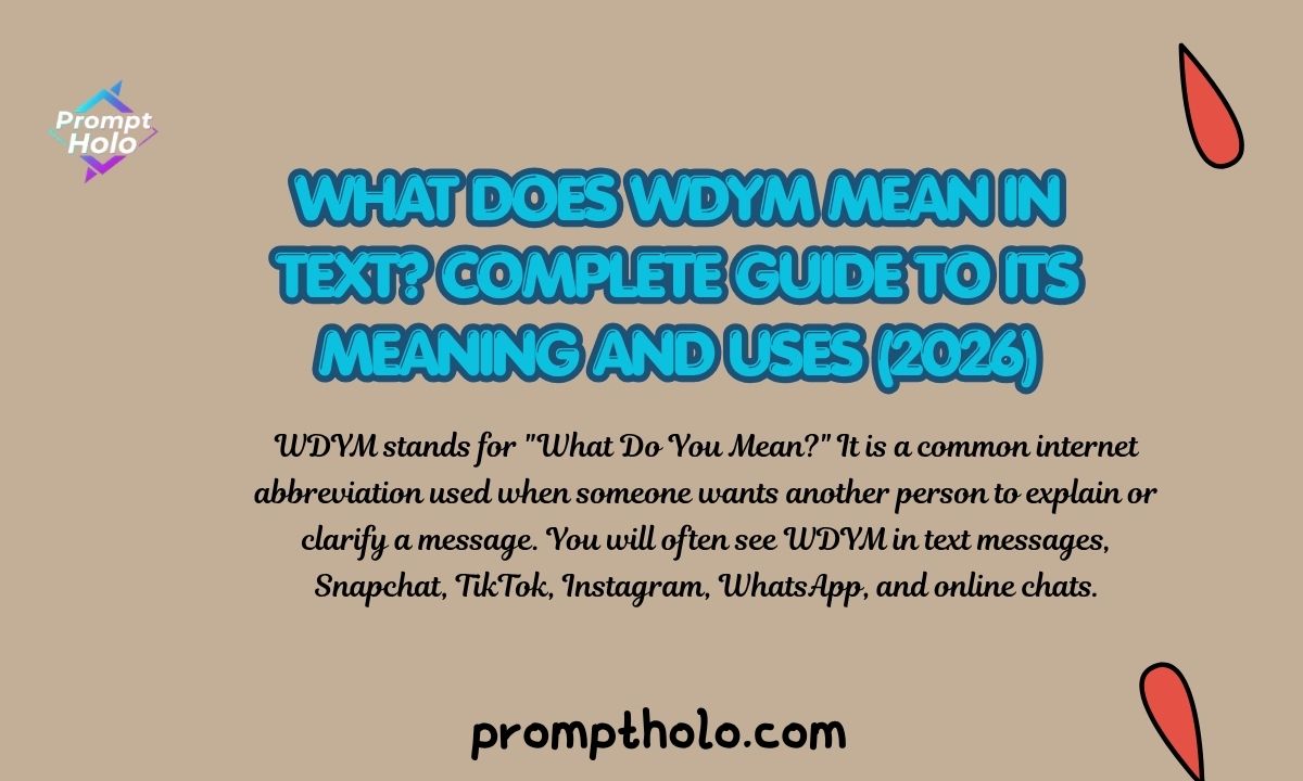 What Does WDYM Mean in Text Complete Guide to Its Meaning and Uses (2026)