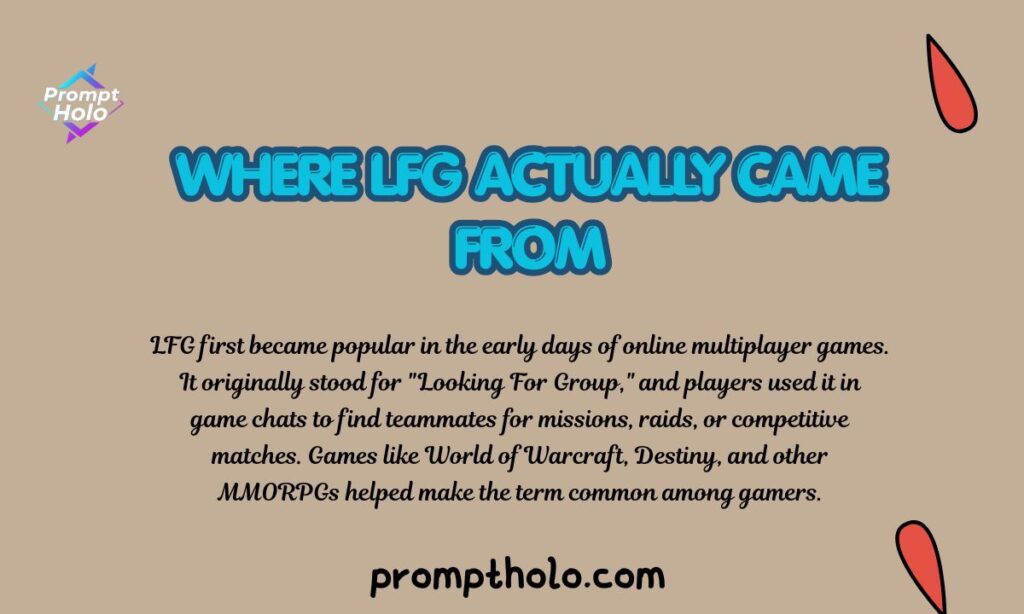 Where LFG Actually Came From
