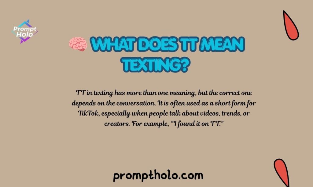 🧠 What Does TT Mean Texting