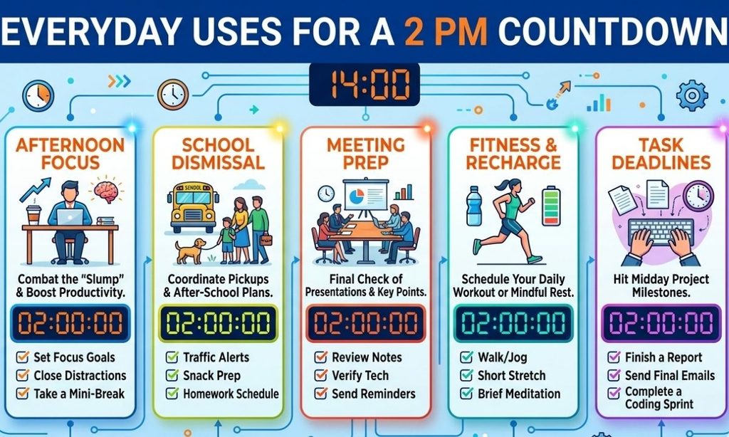 Everyday Uses for a 2 PM Countdown