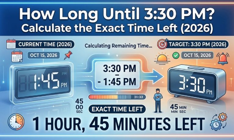 How Long Until 330 PM Calculate the Exact Time Left (2026)