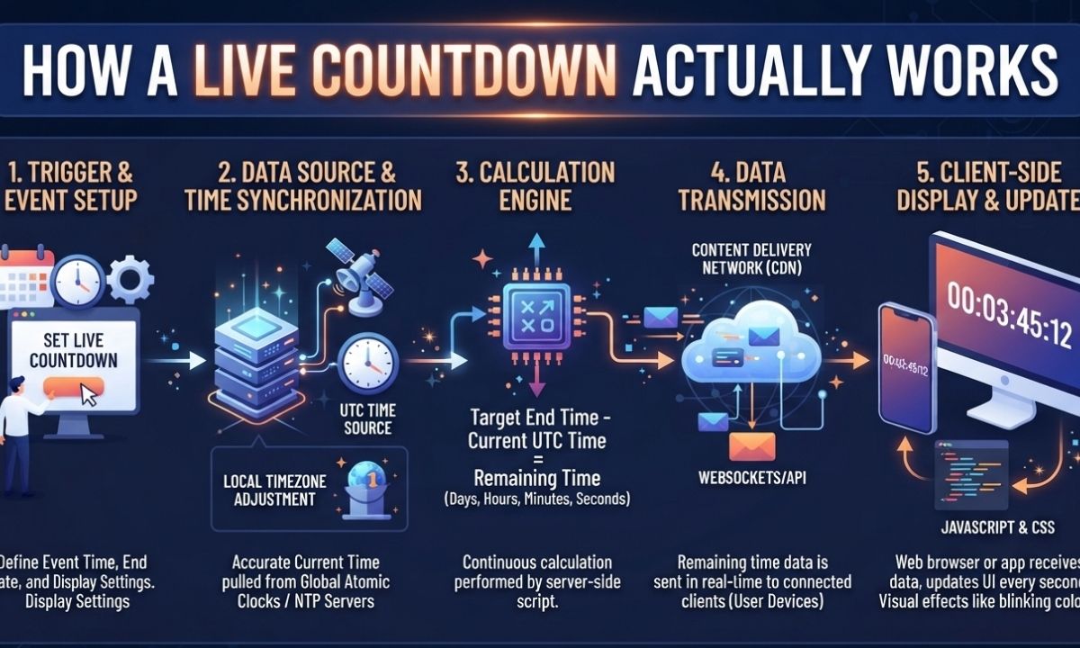How a Live Countdown Actually Works