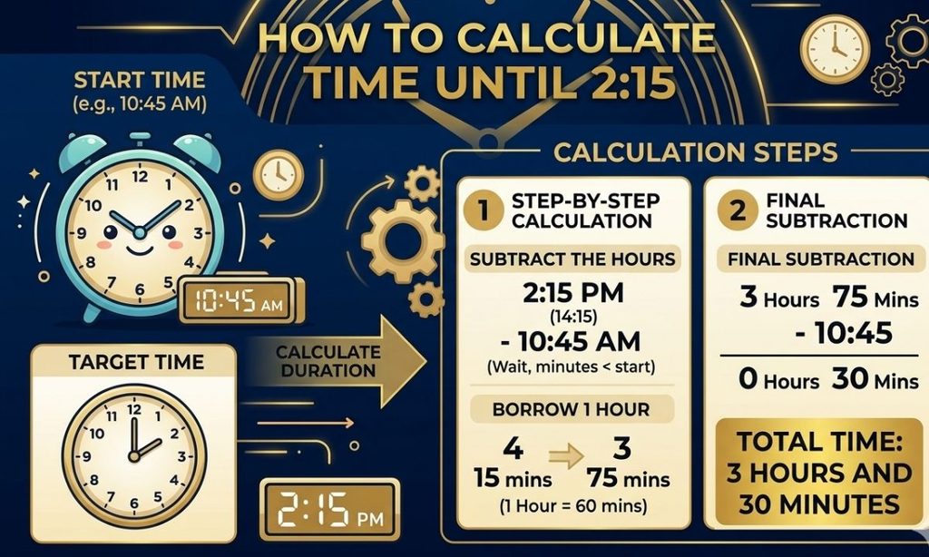 How to Calculate Time Until 215
