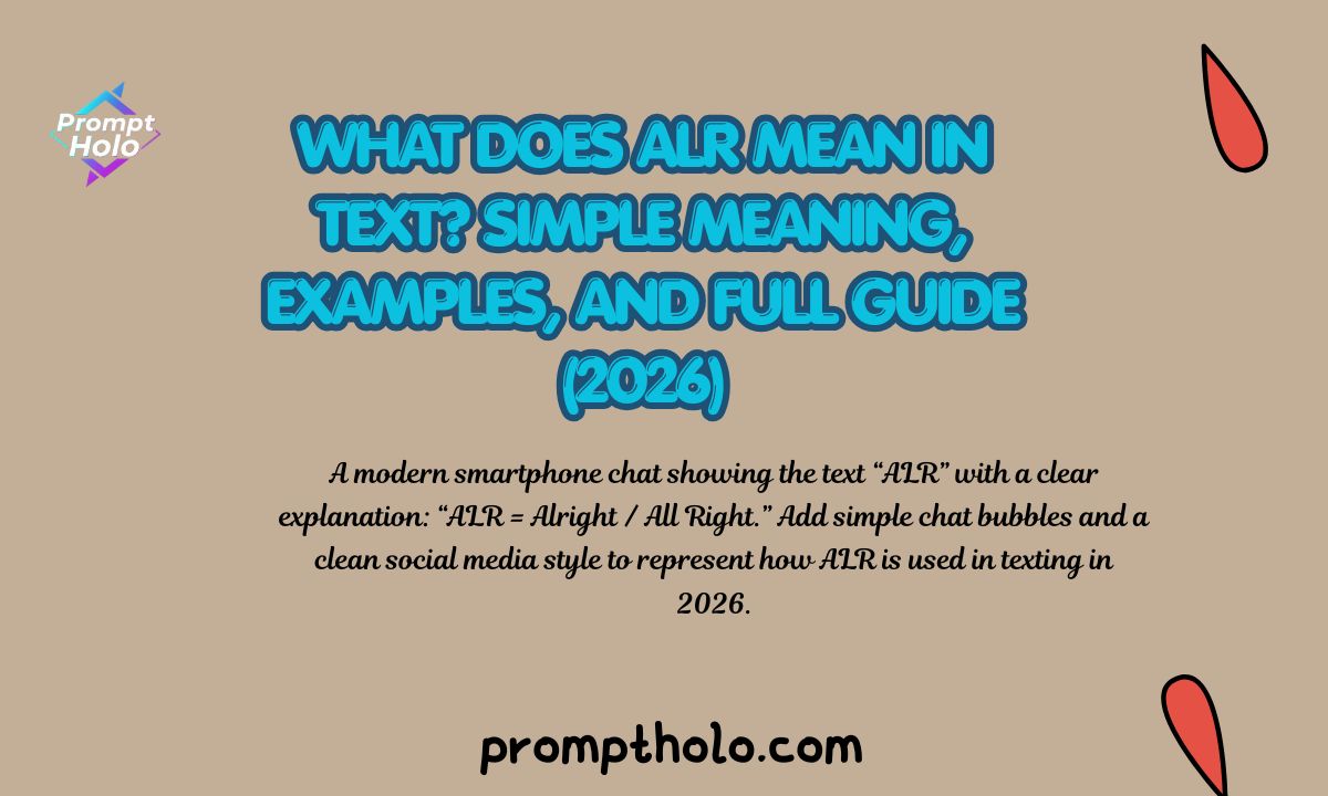 What Does ALR Mean in Text Simple Meaning, Examples, and Full Guide (2026)