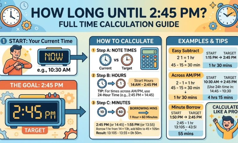How Long Until 245 PM Full Time Calculation Guide