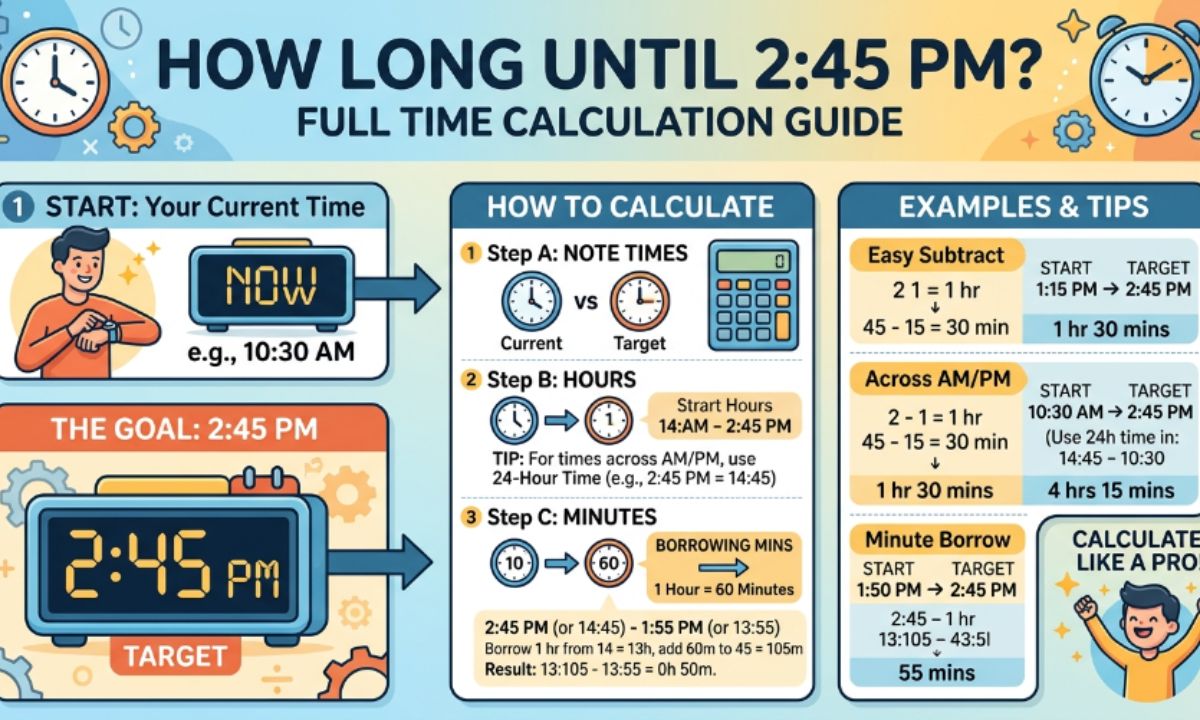 How Long Until 245 PM Full Time Calculation Guide