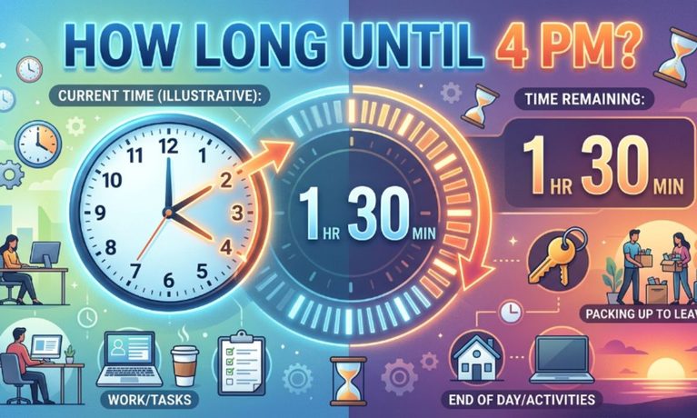 How Long Until 4PM Quick Answer, Calculator Logic, and Real-Life Uses