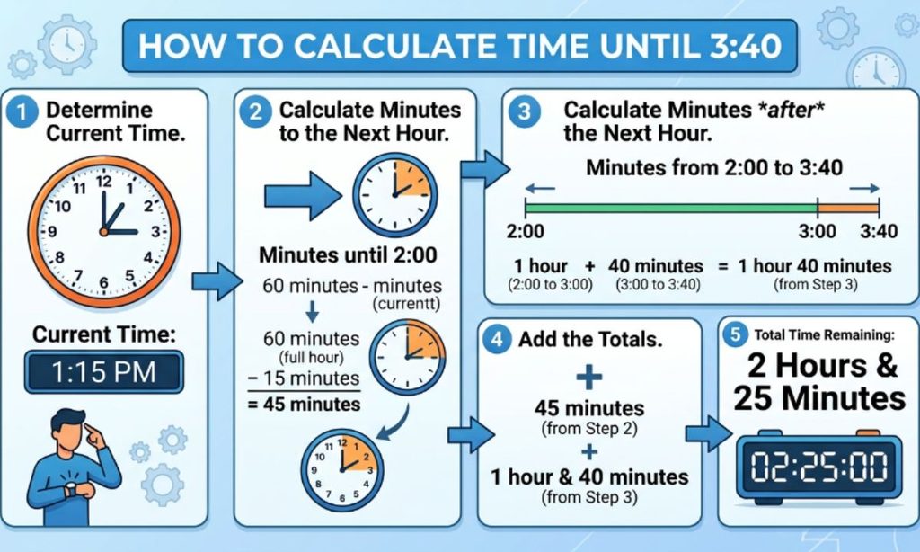 How To Calculate Time Until 340