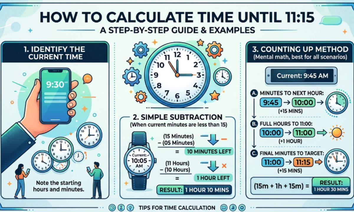 How to Calculate Time Until 1115
