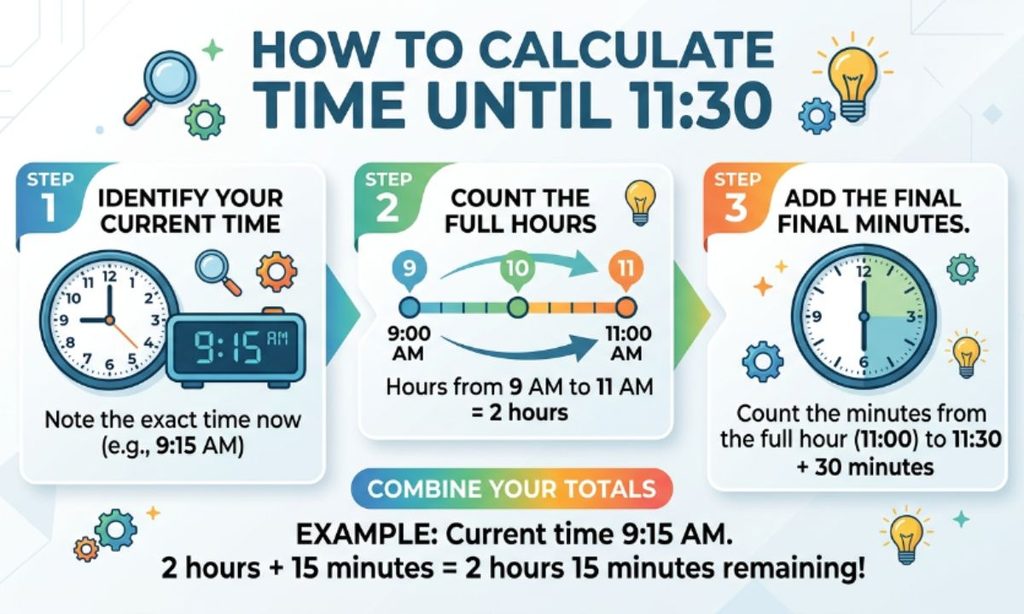 How to Calculate Time Until 1130