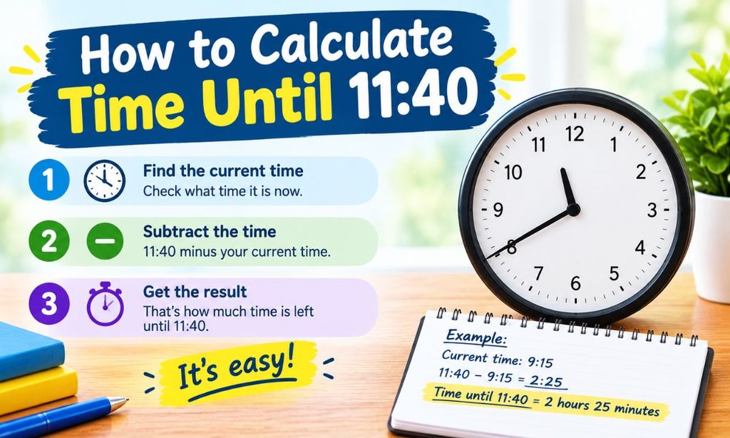 How to Calculate Time Until 1140