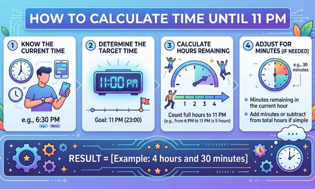 How to Calculate Time Until 11PM
