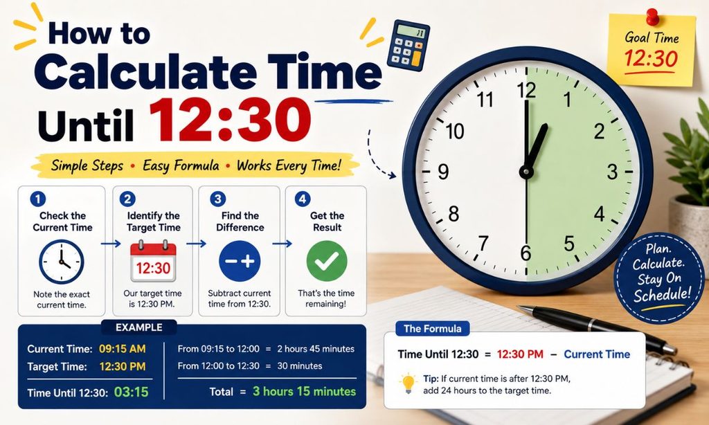 How to Calculate Time Until 1230