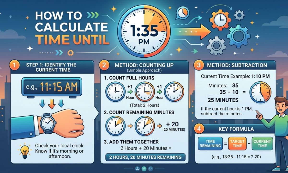 How to Calculate Time Until 135