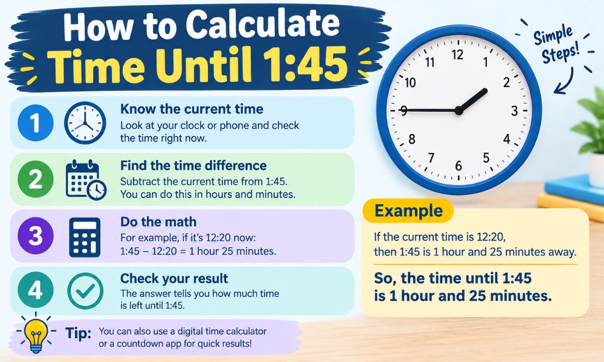 How to Calculate Time Until 145