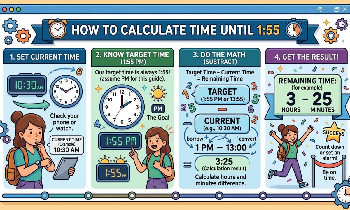 How to Calculate Time Until 155