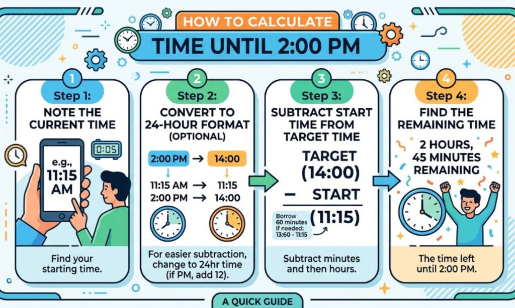 How to Calculate Time Until 200 PM