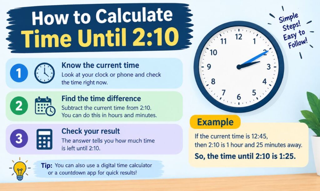 How to Calculate Time Until 210