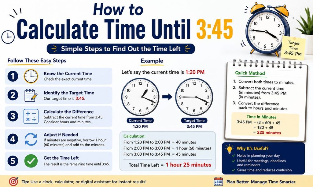 How to Calculate Time Until 345