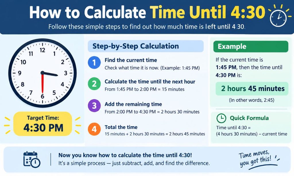 How to Calculate Time Until 430