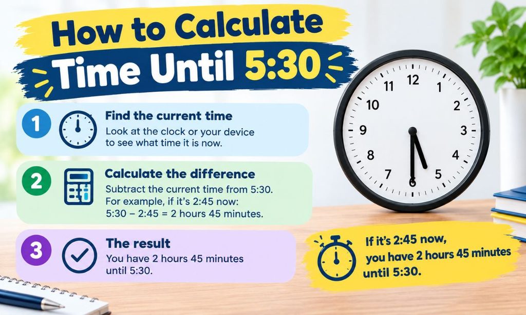 How to Calculate Time Until 530