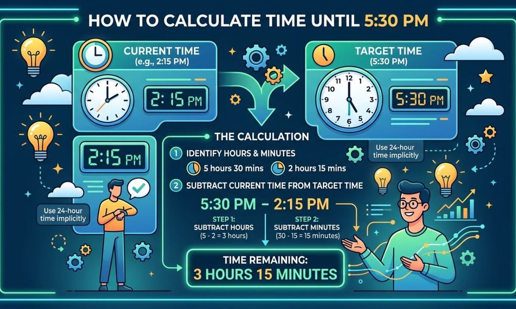 How to Calculate Time Until 530 PM