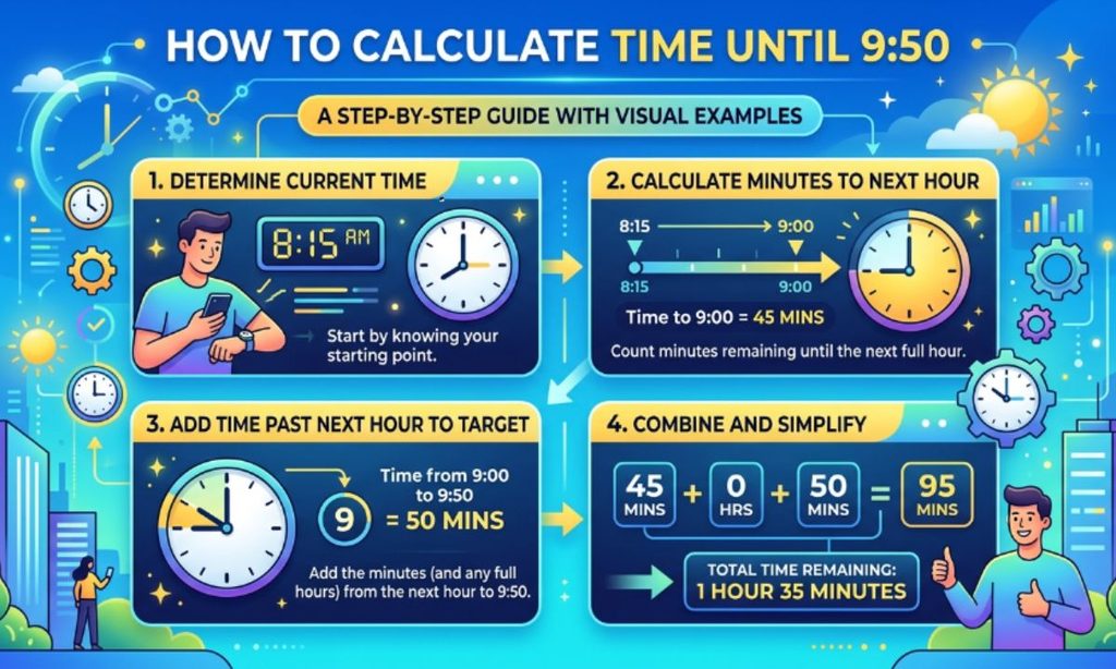 How to Calculate Time Until 950