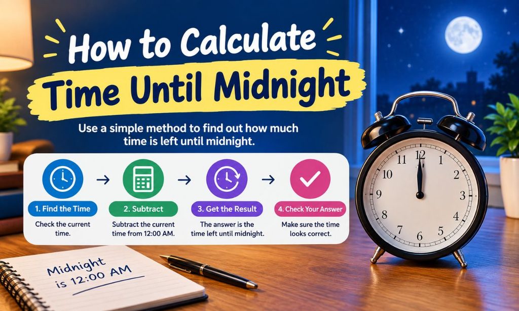 How to Calculate Time Until Midnight