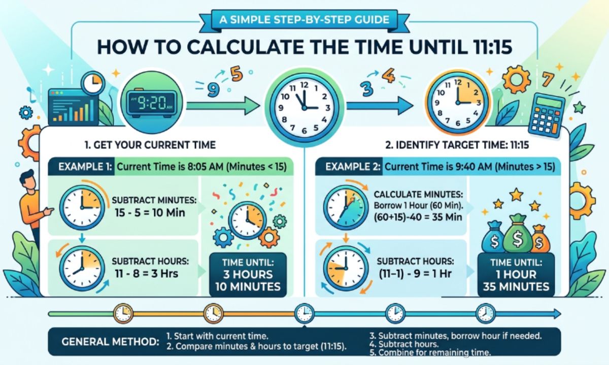How to Calculate the Time Until 1115