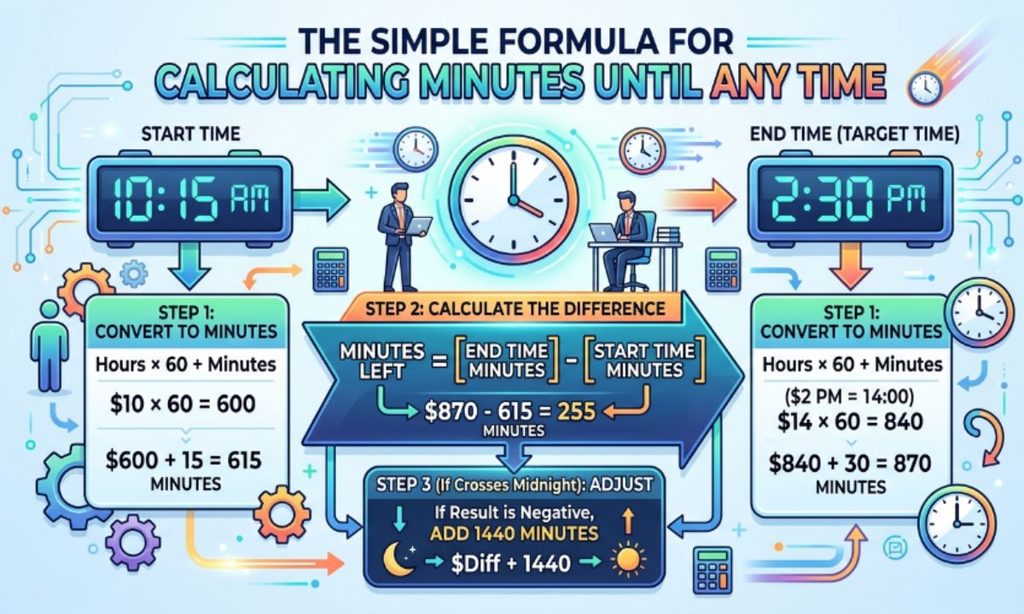 The Simple Formula for Calculating Minutes Until Any Time
